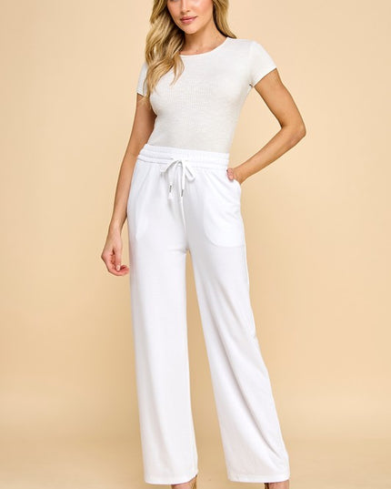 SP701S FRENCH TERRY STRAIGHT LEG PANTS
