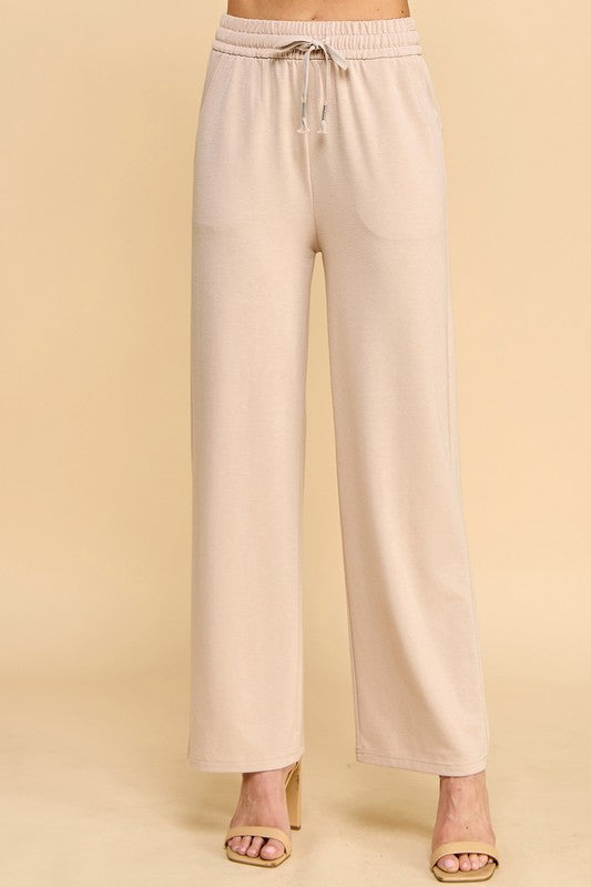 SP701S FRENCH TERRY STRAIGHT LEG PANTS