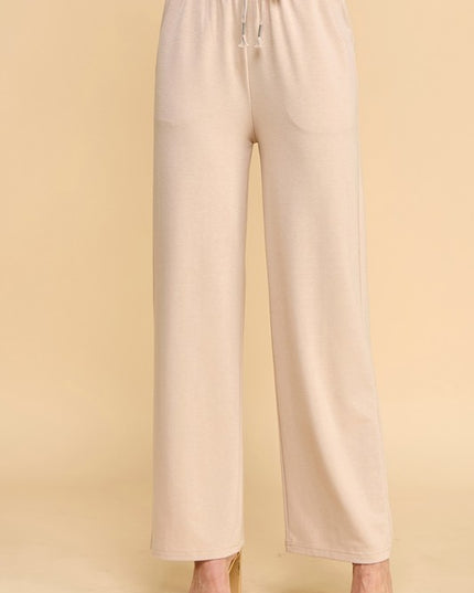 SP701S FRENCH TERRY STRAIGHT LEG PANTS