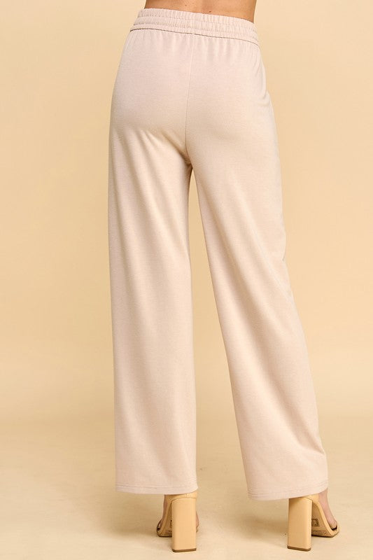 SP701S FRENCH TERRY STRAIGHT LEG PANTS
