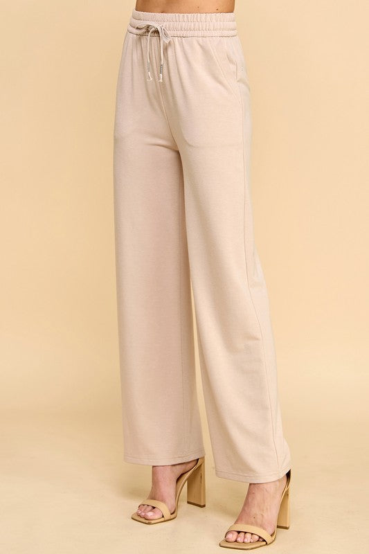 SP701S FRENCH TERRY STRAIGHT LEG PANTS