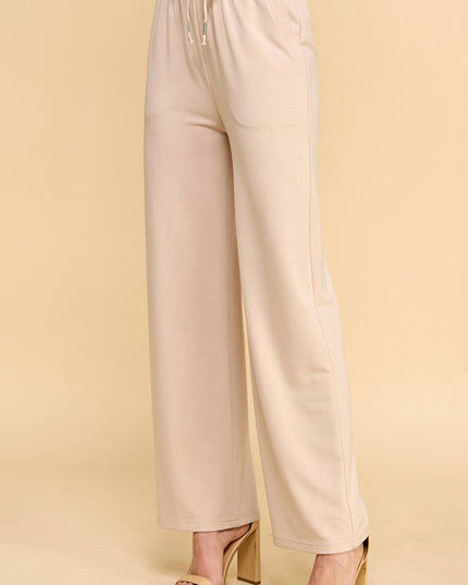 SP701S FRENCH TERRY STRAIGHT LEG PANTS