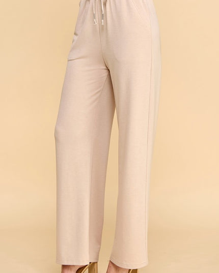 SP701S FRENCH TERRY STRAIGHT LEG PANTS