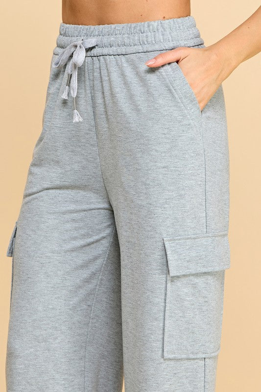 SP702C FRENCH TERRY CARGO PANTS