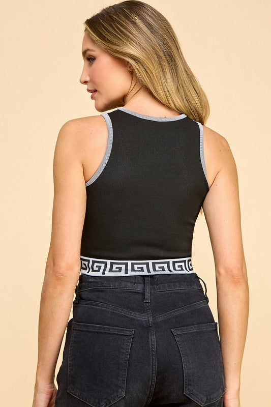 PT002 Print Crop Tank Top – Trendy Everyday Style