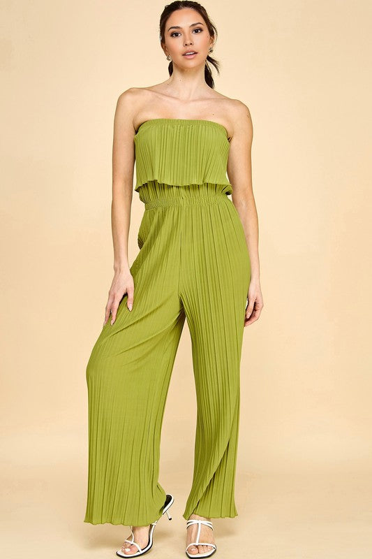 JP903 PLEATED JUMPSUITS