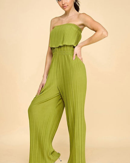 JP903 PLEATED JUMPSUITS
