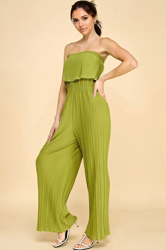 JP903 PLEATED JUMPSUITS