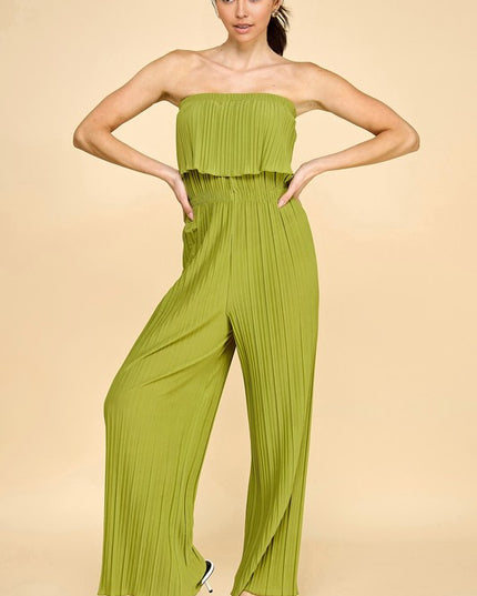 JP903 PLEATED JUMPSUITS