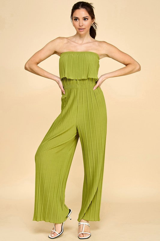 JP903 PLEATED JUMPSUITS