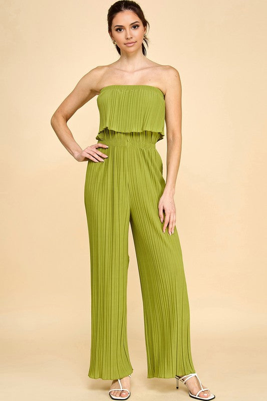 JP903 PLEATED JUMPSUITS