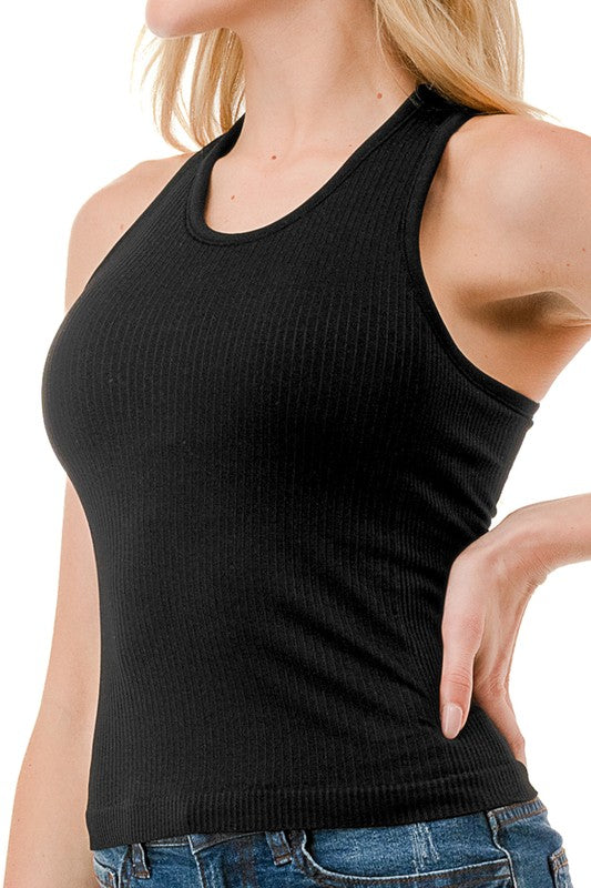 NT106 RIB PADDED RACERBACK TANK TOP