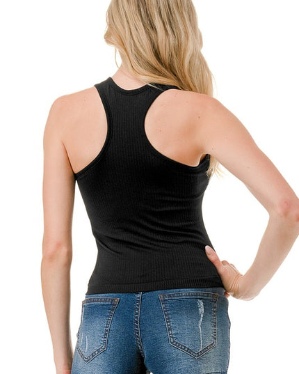 NT106 RIB PADDED RACERBACK TANK TOP