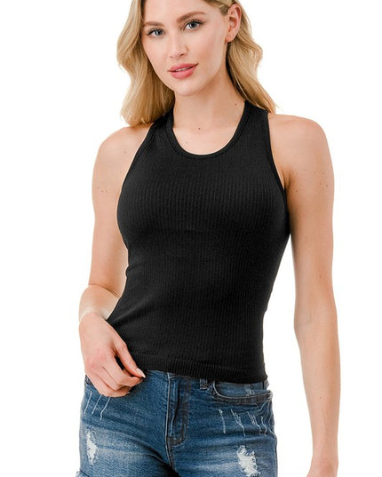 NT106 RIB PADDED RACERBACK TANK TOP