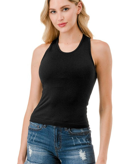 NT106 RIB PADDED RACERBACK TANK TOP
