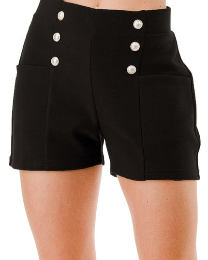 SCU01SHORT BUTTONED SHORTS