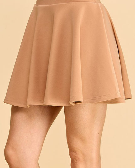 SCU07X PLUS SIZESCUBA FLARE SKORT