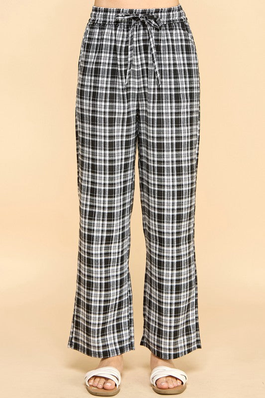 SW501 Plaid Print Pajama Pants – Cozy Lounge Fit