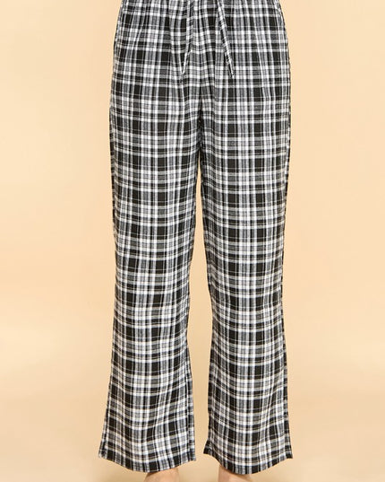 SW501 Plaid Print Pajama Pants – Cozy Lounge Fit