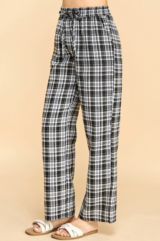 SW501 Plaid Print Pajama Pants – Cozy Lounge Fit