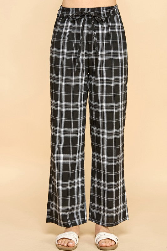 SW501 PLAID PRINT PAJAMA PANTS