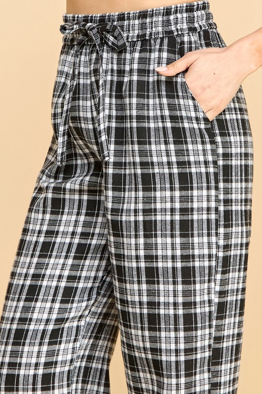 SW501 Plaid Print Pajama Pants – Cozy Lounge Fit