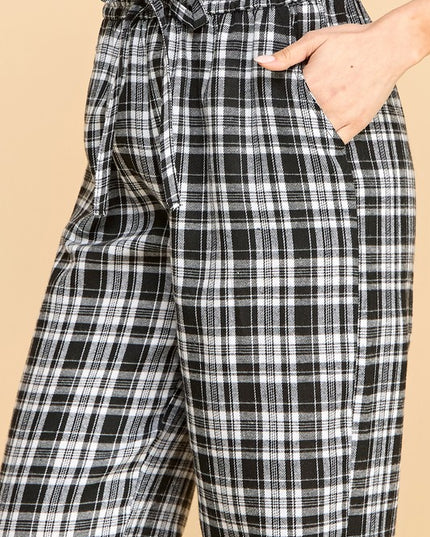 SW501 Plaid Print Pajama Pants – Cozy Lounge Fit