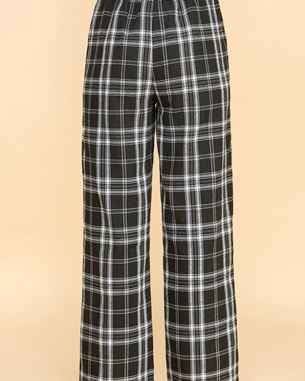 SW501 PLAID PRINT PAJAMA PANTS