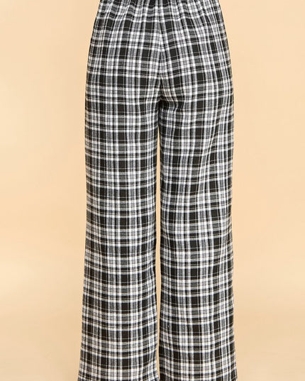 SW501 Plaid Print Pajama Pants – Cozy Lounge Fit