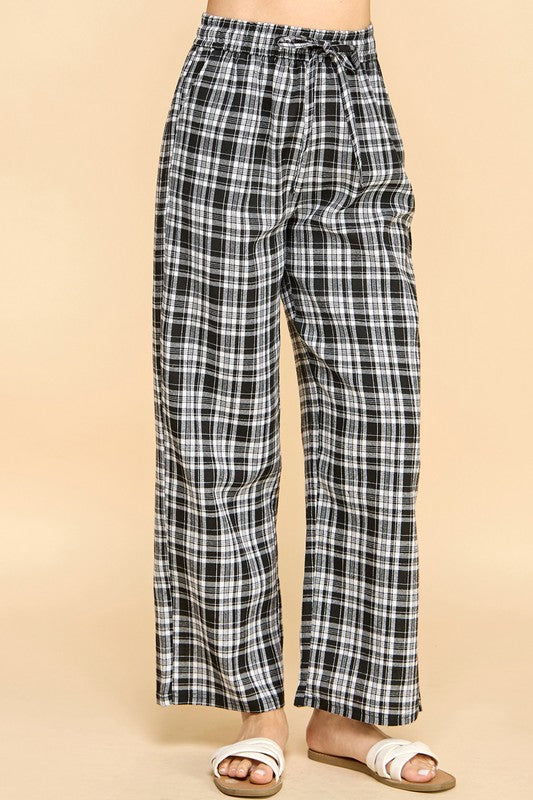SW501 Plaid Print Pajama Pants – Cozy Lounge Fit