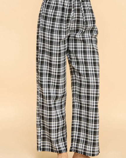SW501 Plaid Print Pajama Pants – Cozy Lounge Fit