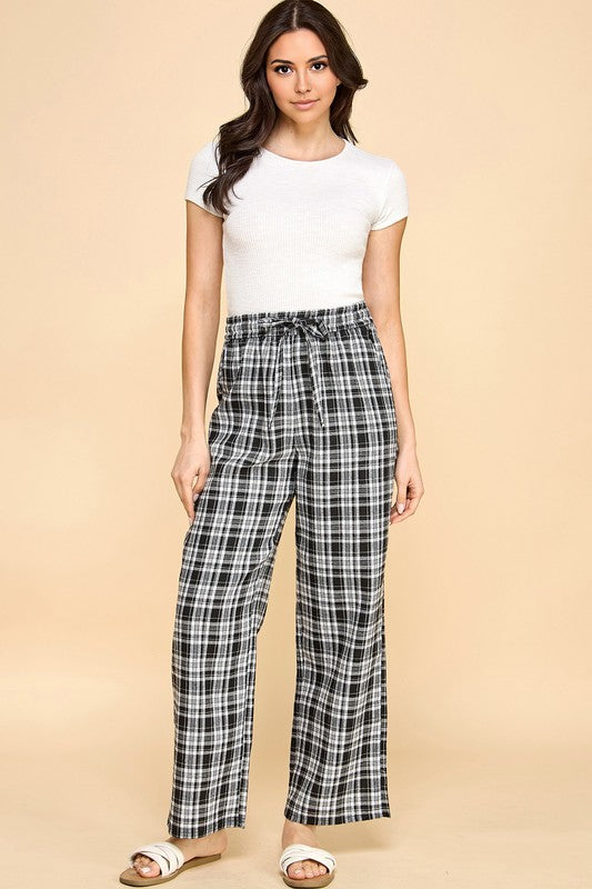 SW501 Plaid Print Pajama Pants – Cozy Lounge Fit