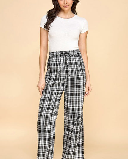 SW501 Plaid Print Pajama Pants – Cozy Lounge Fit