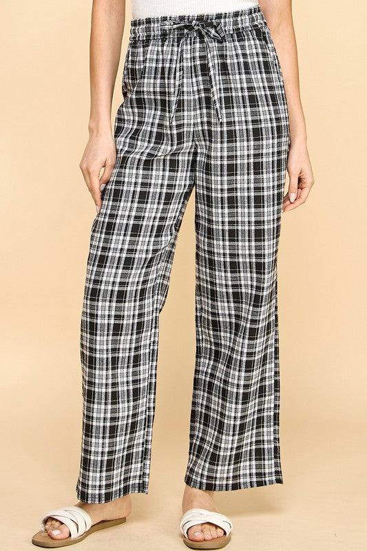 SW501 Plaid Print Pajama Pants – Cozy Lounge Fit