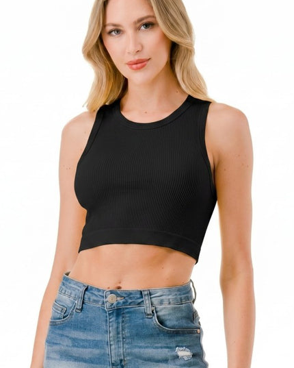 PLUS NT63P Ribbed Crop Tank Top – Everyday Essential