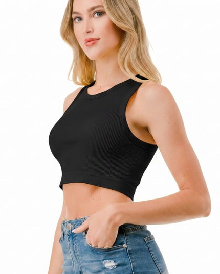 PLUS NT63P Ribbed Crop Tank Top – Everyday Essential