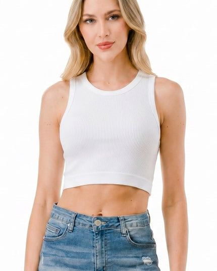 PLUS NT63P Ribbed Crop Tank Top – Everyday Essential
