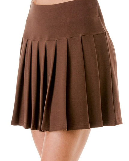 Plus Size Scuba Pleated Skort – Sporty Comfort Fit