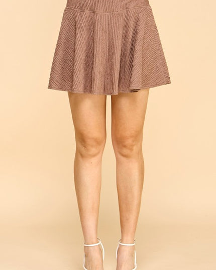 HK02 CRINKLE ENVELOPE WAISTLINE SKORT