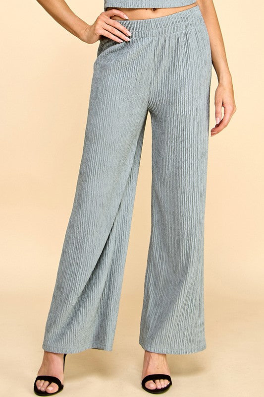 HK07 CRINKLE LOUNGEWEAR PANTS