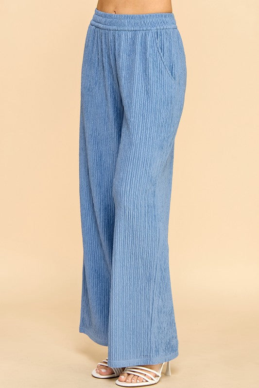HK07 CRINKLE LOUNGEWEAR PANTS