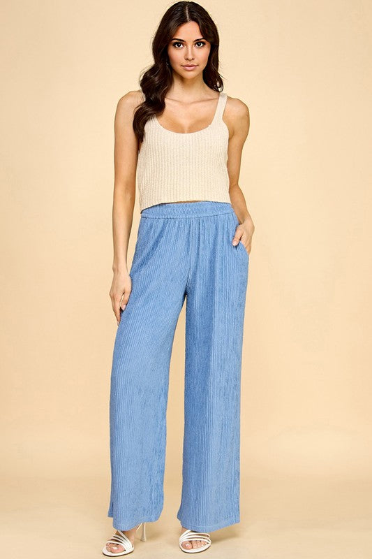 HK07 CRINKLE LOUNGEWEAR PANTS