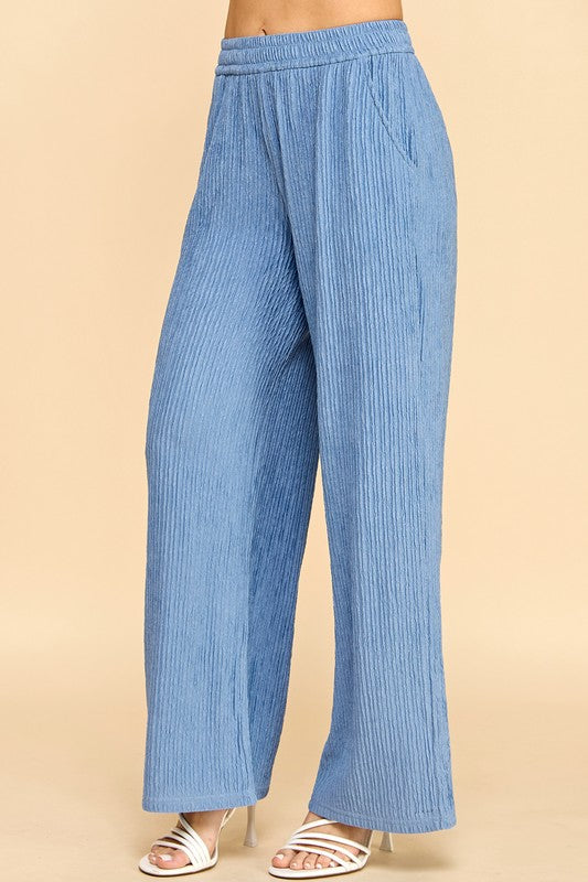 HK07 CRINKLE LOUNGEWEAR PANTS