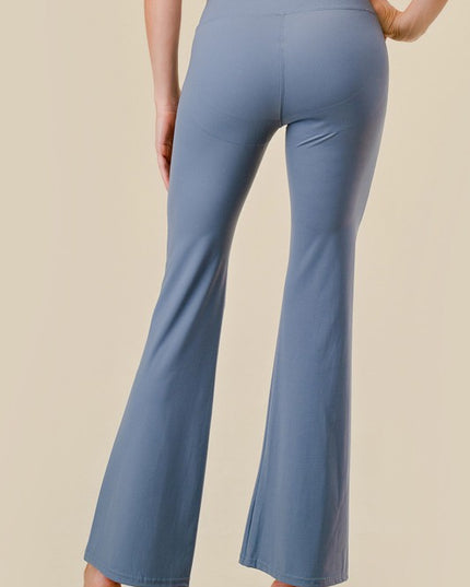 LG24X PLUS SIZE ACTIVE WORKOUT BUTT LIFT FLARE PANTS