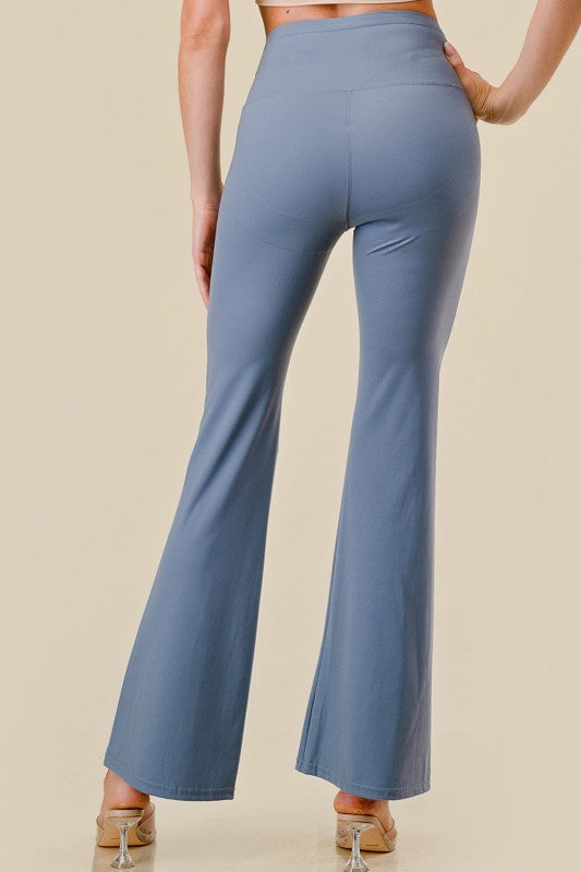 LG24X PLUS SIZE ACTIVE WORKOUT BUTT LIFT FLARE PANTS