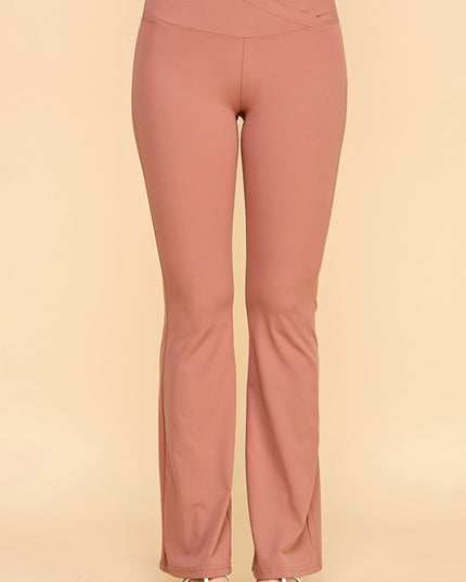 LG24X PLUS SIZE ACTIVE WORKOUT BUTT LIFT FLARE PANTS