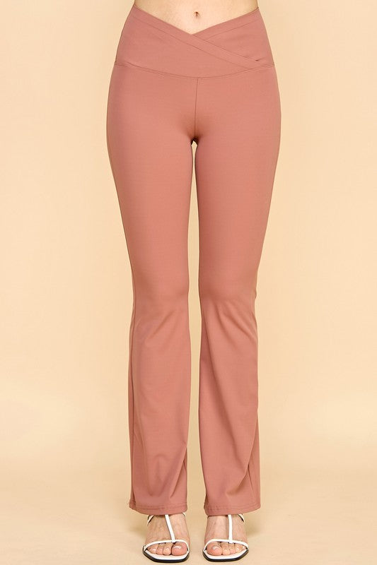 LG24X PLUS SIZE ACTIVE WORKOUT BUTT LIFT FLARE PANTS
