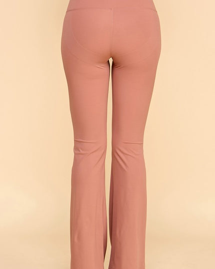 LG24X PLUS SIZE ACTIVE WORKOUT BUTT LIFT FLARE PANTS