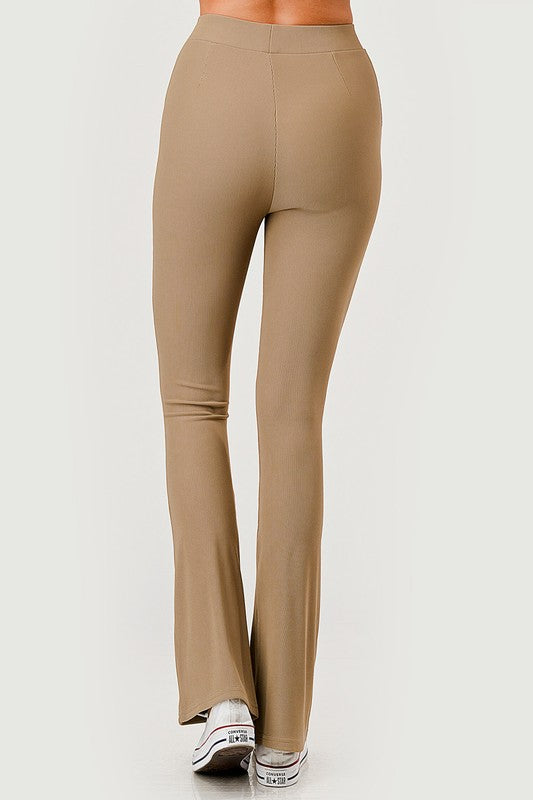 OTT60BX-PLUS SIZE OTTOMAN HIGH-RISE FLARE PANTS