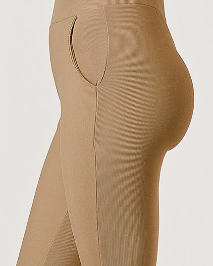 OTT60BX-PLUS SIZE OTTOMAN HIGH-RISE FLARE PANTS